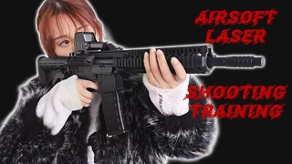 خرطوشة ليزر كمامة اهتزاز بندقية Airsoft لمحاكاة الارتداد الجاف للتدريب على إطلاق النار بالليزر