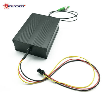660 nm 50 mW 4μm وحدة ثنائي الليزر المزدوج بالألياف ذات الوضع الواحد مع TTL Modulation Driver